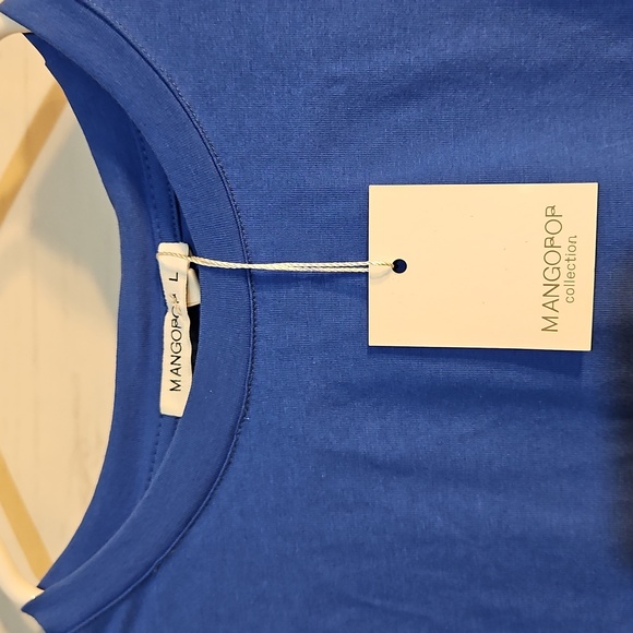 MANGOPop Collection Blue Long‎ Sleeve Bodysuit - Women's, Large - Picture 2 of 8